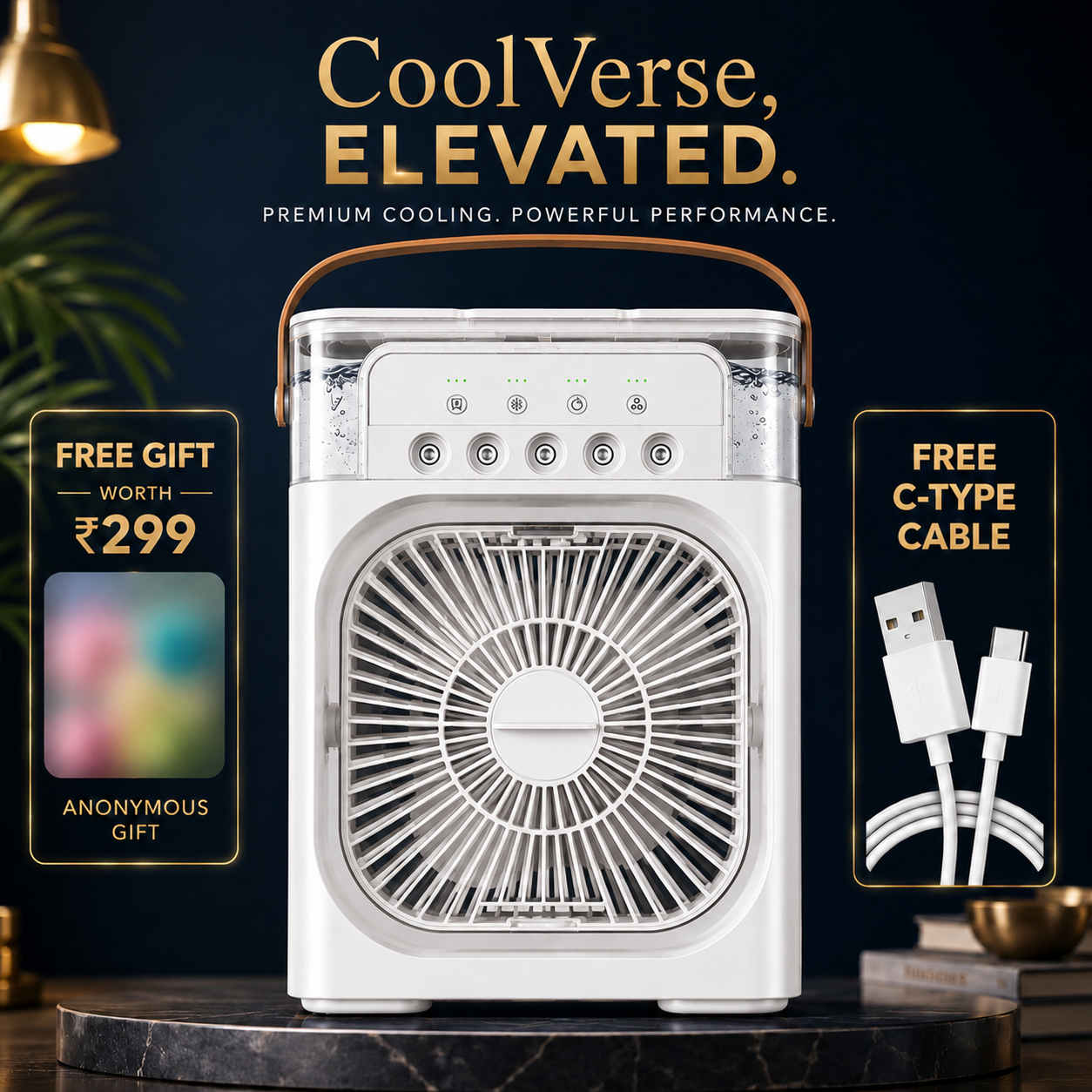 Mini White Cooler